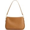 Kattee Shoulder Purse for Women, Medium Leather Crossbody Bag Trendy, Hanbags Purses, Small Hobo Bags with 2 Removable Straps(Brown)