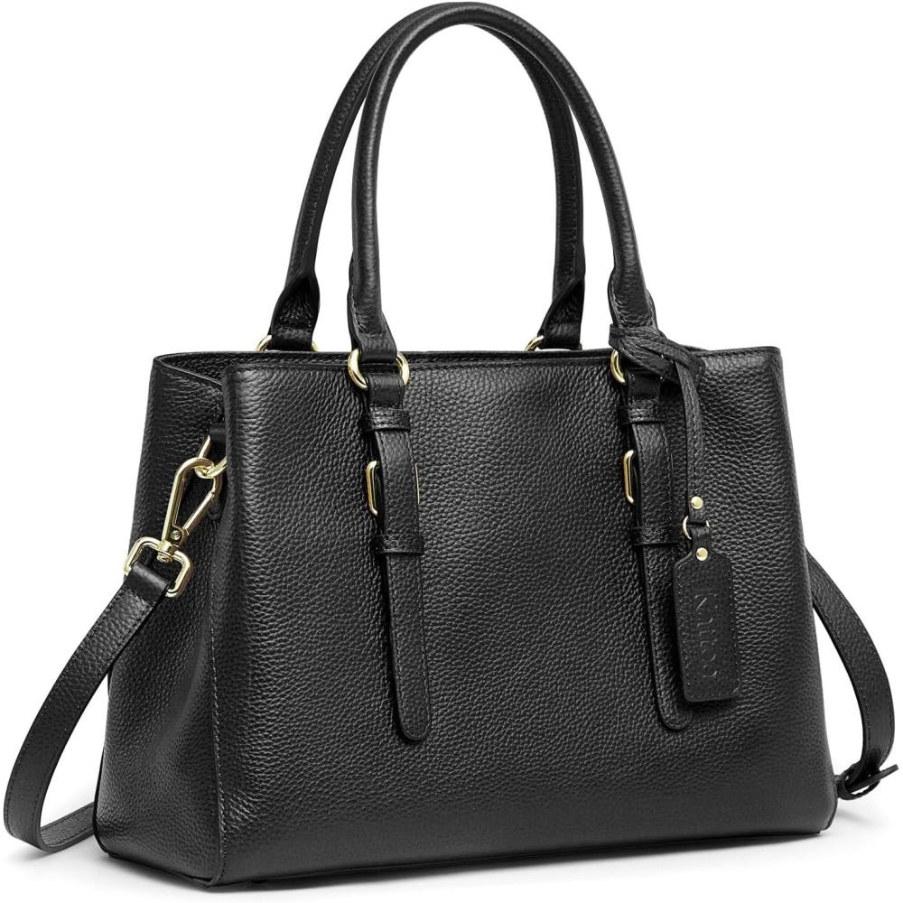 imageKattee Leather Purses and Handbags for Women Shoulder Bags Soft Top Handle Crossbody Satchel Tote