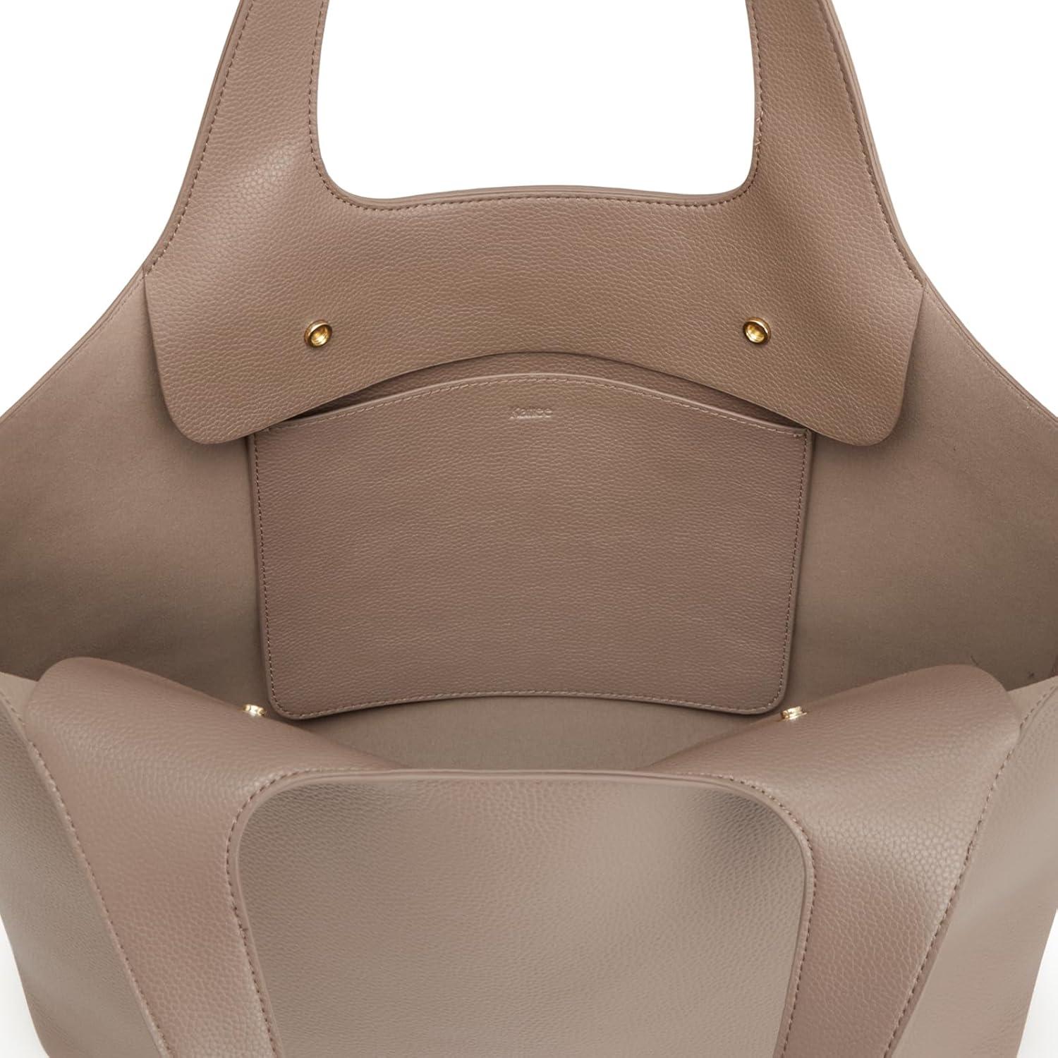 imageKattee Leather Tote Bag for Women Soft Leather Purses and Handbags Large Crossbody Shoulder Bag
