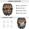 Kattee Genuine Leather Backpack Purse for Women Multi-functional Elegant Daypack Soft Leather Shoulder Bag Shopping Trip, Medium, Light Green(Black)