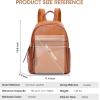 Kattee Genuine Leather Backpack Purse for Women Multi-functional Elegant Daypack Soft Leather Shoulder Bag Shopping Trip, Medium, Light Green(Brown)