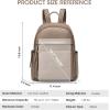Kattee Genuine Leather Backpack Purse for Women Multi-functional Elegant Daypack Soft Leather Shoulder Bag Shopping Trip, Medium, Light Green(Khaki)