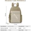 Kattee Genuine Leather Backpack Purse for Women Multi-functional Elegant Daypack Soft Leather Shoulder Bag Shopping Trip, Medium, Light Green(Light Green)