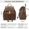 Kattee Leather Backpack Purse for Women Fashion Ladies Shoulder Bag Medium Size
