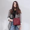 Kattee Leather Handbags for Women 2026, Soft Shoulder Tote Crossbody Purses Bucket Bags with 2 Detachable Straps(Wine Red)