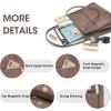 Kattee Leather Tote Shoulder Bag for Women, Leather Purse and Handbags Medium Size | Leather Purse(Khaki)