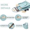 Kattee Leather Tote Shoulder Bag for Women, Leather Purse and Handbags Medium Size | Leather Purse(Sky Blue)