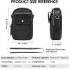 Kattee Small Leather Crossbody Bags for Women, Crossbody Cell Phone Purses Shoulder Handbags with Card Slots, RFID Blocking(Black)