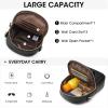 Kattee Small Leather Crossbody Bags for Women, Crossbody Cell Phone Purses Shoulder Handbags with Card Slots, RFID Blocking(Black)
