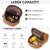 Kattee Small Leather Crossbody Bags for Women, Crossbody Cell Phone Purses Shoulder Handbags with Card Slots, RFID Blocking(Brown)