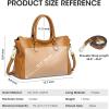 Kattee Soft Leather Tote Bags for Women, Shoulder Satchel Purses and Handbags(Brown)