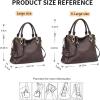 Kattee Soft Women Genuine Leather Purses and Handbags Satchel Tote Shoulder Bag(Coffee)