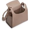 Kattee Small Soft Leather Crossbody Bags for Women,Trendy Purses Handbags Shoulder Satchel Lightweight Design Minimalism (Khaki)
