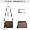Kattee Leather Crossbody Bags for Women Small Anti Theft Cross Body Shoulder Purse with Built in RFID Wallet(Coffee)