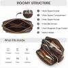 Kattee Leather Crossbody Bags for Women Small Anti Theft Cross Body Shoulder Purse with Built in RFID Wallet(Coffee)