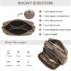 Kattee Leather Crossbody Bags for Women Small Anti Theft Cross Body Shoulder Purse with Built in RFID Wallet(Khaki)