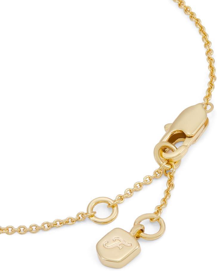 imageFossil Womens Sutton Heartbeat GoldTone Brass Station Bracelet