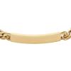Fossil Women’s Ellis Gold-Tone Stainless Steel ID Bracelet