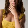 Fossil Women’s Ellis Mixed Shapes Gold-Tone Brass Station Bracelet