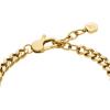 Fossil Women’s Sutton Gold-Tone Stainless Steel Heart Bracelet