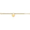 Fossil Women’s Sutton Gold-Tone Stainless Steel Heart Bracelet