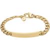 Fossil Women’s Ellis Gold-Tone Stainless Steel ID Bracelet