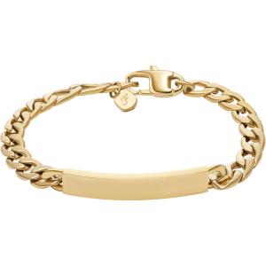 Fossil Women’s Ellis Gold-Tone Stainless Steel ID Bracelet