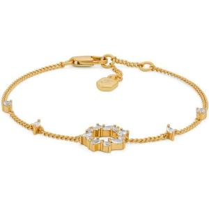 Fossil Women’s Ellis Mixed Shapes Gold-Tone Brass Station Bracelet