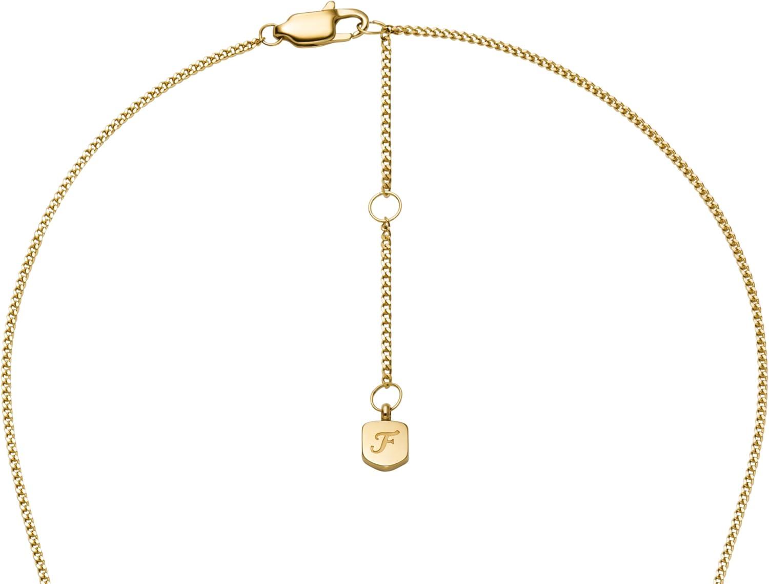 imageFossil Womens Harlow GoldTone Stainless Steel Pendant Necklace