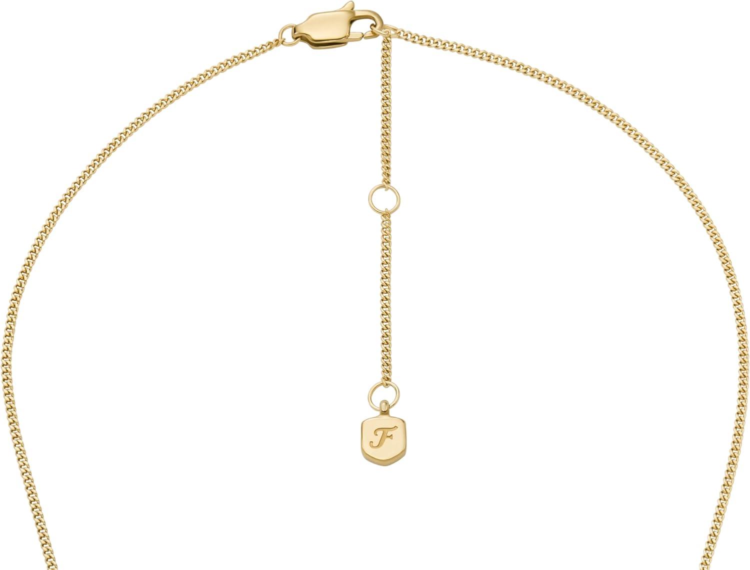 imageFossil Womens Raquel GoldTone Stainless Steel Pendant Necklace