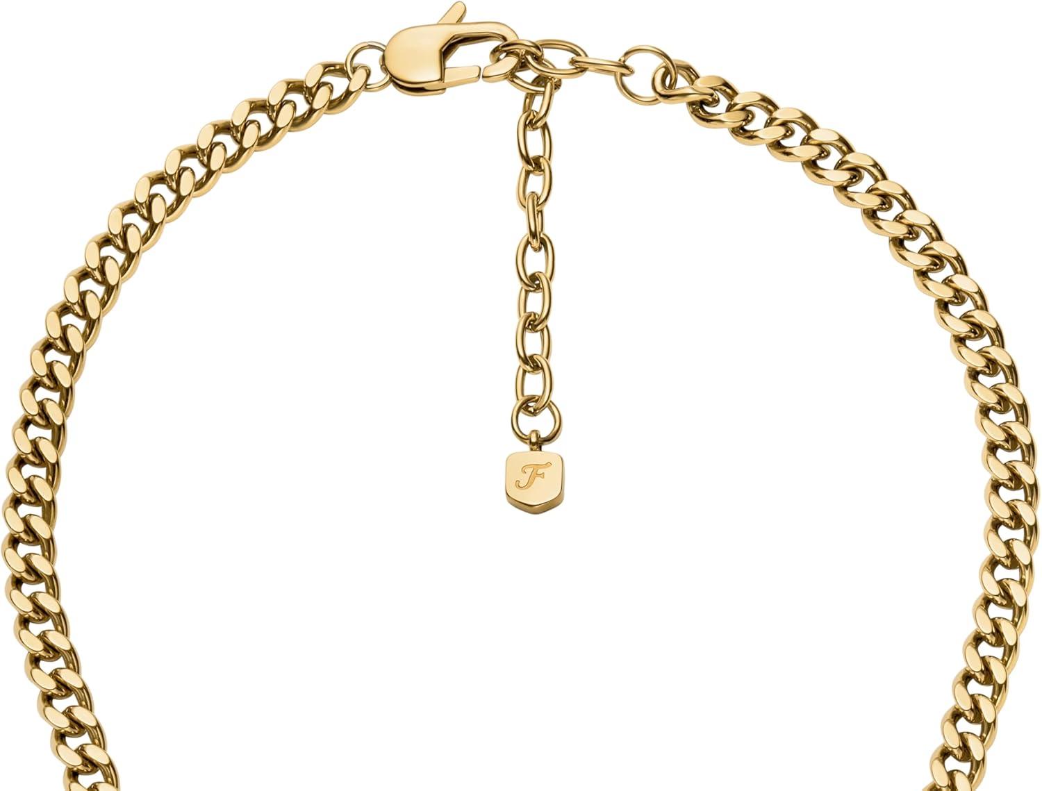 imageFossil Womens Sutton GoldTone Stainless Steel Heart Necklace