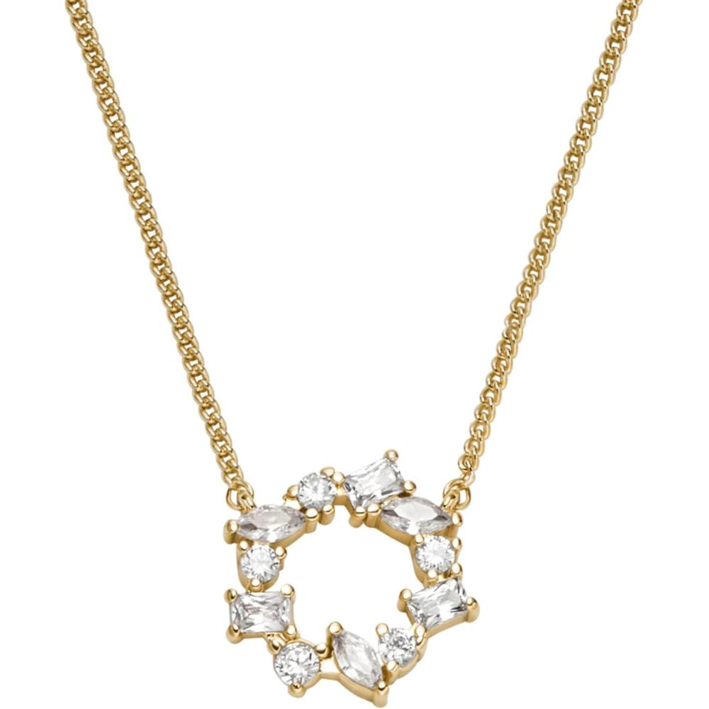 imageFossil Womens Ellis Mixed Shapes GoldTone Brass Pendant Necklace