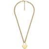 Fossil Women’s Sutton Gold-Tone Stainless Steel Heart Necklace