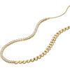 Fossil Women’s Sutton Love-All Gold-Tone Brass Heart Link Tennis Necklace