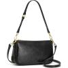 Kattee Genuine Leather Crossbody Bags for Women, Small Purses for Women, Clutch Shoulder Handbags with 2 Detachable Straps and 6 Card Slots