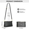 Kattee Genuine Leather Crossbody Bags for Women, Small Purse Travel | Genuine leather. Adjustable strap, versatile carry. Fits essentials. Ideal for daily, travel(Black)