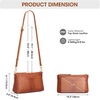 Kattee Genuine Leather Crossbody Bags for Women, Small Purse Travel | Genuine leather. Adjustable strap, versatile carry. Fits essentials. Ideal for daily, travel(Brown)