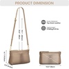 Kattee Genuine Leather Crossbody Bags for Women, Small Purse Travel | Genuine leather. Adjustable strap, versatile carry. Fits essentials. Ideal for daily, travel(Apricot)