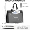Kattee Genuine Leather Tote Bags for Women Large Work Tote with Laptop Compartment Shoulder Handbag Computer Bag Briefcase(Black)