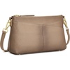 Kattee Genuine Leather Crossbody Bags for Women, Small Purse Travel | Genuine leather. Adjustable strap, versatile carry. Fits essentials. Ideal for daily, travel(Apricot)