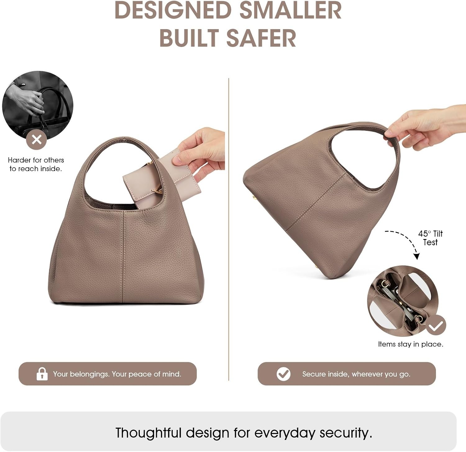 image:imageKattee Satchel Bags for Women Leather Crossbody Bags Handbag Genuine leather satchel Top handles Spacious fits daily amp travel essentials Ideal for work casualKhaki