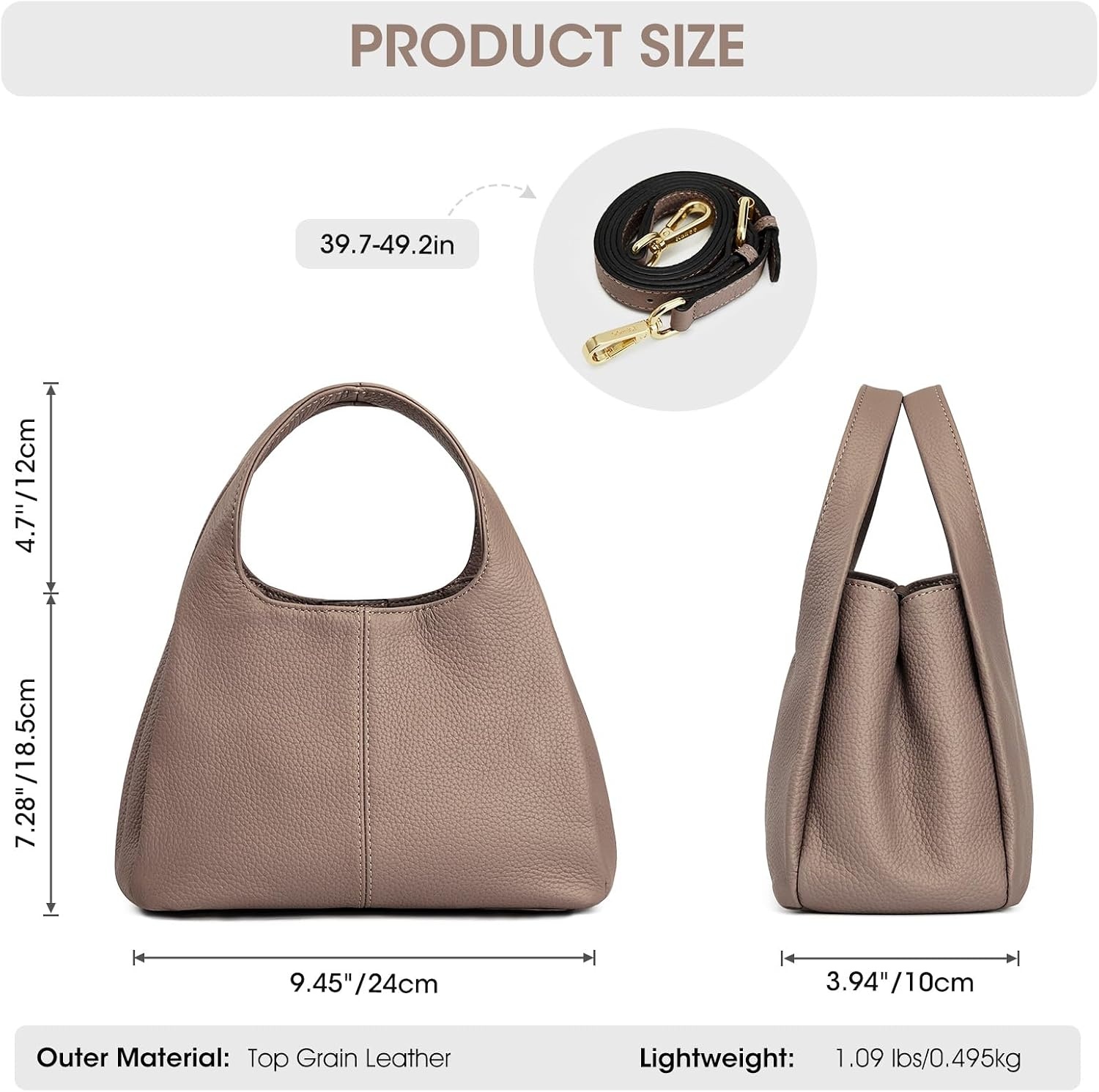 image:imageKattee Satchel Bags for Women Leather Crossbody Bags Handbag Genuine leather satchel Top handles Spacious fits daily amp travel essentials Ideal for work casualKhaki