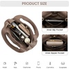 Kattee Satchel Bags for Women Leather Crossbody Bags Handbag | Genuine leather satchel. Top handles. Spacious fits daily & travel essentials. Ideal for work, casual(Khaki)