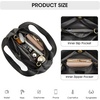 Kattee Satchel Bags for Women Leather Crossbody Bags Handbag | Genuine leather satchel. Top handles. Spacious fits daily & travel essentials. Ideal for work, casual(Black)