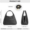Kattee Satchel Bags for Women Leather Crossbody Bags Handbag | Genuine leather satchel. Top handles. Spacious fits daily & travel essentials. Ideal for work, casual(Black)