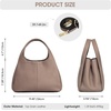 Kattee Satchel Bags for Women Leather Crossbody Bags Handbag | Genuine leather satchel. Top handles. Spacious fits daily & travel essentials. Ideal for work, casual(Khaki)