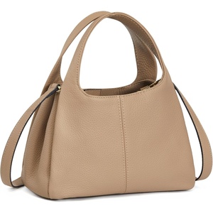 Kattee Satchel Bags for Women Leather Crossbody Bags Handbag | Genuine leather satchel. Top handles. Spacious fits daily & travel essentials. Ideal for work, casual(Apricot)