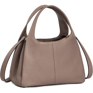 Kattee Satchel Bags for Women Leather Crossbody Bags Handbag | Genuine leather satchel. Top handles. Spacious fits daily & travel essentials. Ideal for work, casual(Khaki)