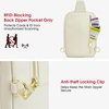 Kattee Sling Bag for Women Small Crossbody Bags with RFID Blocking(Beige)