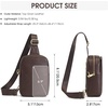 Kattee Sling Bag for Women Small Crossbody Bags with RFID Blocking(Coffee)